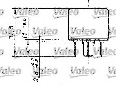 VALEO 643850 Relay, main current